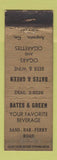 Matchbook Cover - Bates and Green Liquor Augusta GA WORN