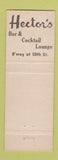 Matchbook Cover - Hector's Restaurants New York City