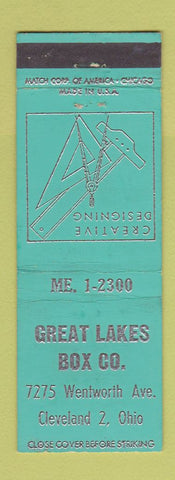 Matchbook Cover - Great Lakes Box Company Cleveland OH