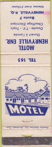 Matchbook Cover - Hotel Henryville PQ WEAR