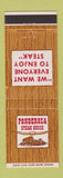 Matchbook Cover - Ponderosa Steak House