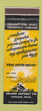 Matchbook Cover - Inland Asphalt Spokane WA WORN