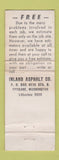 Matchbook Cover - Inland Asphalt Spokane WA WORN