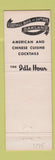 Matchbook Cover - Idle Hour Restaurant Oakland CA