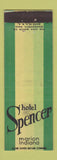 Matchbook Cover - Hotel Spencer Marion IN