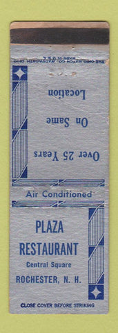 Matchbook Cover - Plaza Restaurant Rochester NY WEAR