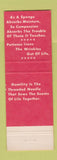 Matchbook Cover - Fulton County Jail Atlanta GA WEAR