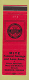 Matchbook Cover - Mite Federal Savings and Loan Madison IN