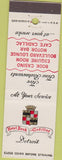 Matchbook Cover - Hotel Book Cadillac Detroit MI