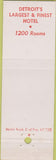 Matchbook Cover - Hotel Book Cadillac Detroit MI