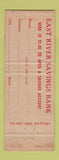 Matchbook Cover - East River Savings Bank New York City WEAR
