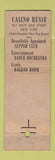 Matchbook Cover - Casion Russe Restaurant New York City feature Russian Tea Room