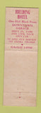 Matchbook Cover - Fielding Hotel San Francisco CA WEAR