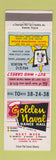 Matchbook Cover - Golden Naval Dance Hall Cicero IL girlie GAG JOKE