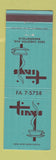 Matchbook Cover - Tiny's Bakersfield CA