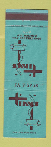 Matchbook Cover - Tiny's Bakersfield CA
