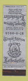 Matchbook Cover - German American Rathskeller New York City WORN