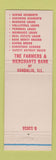 Matchbook Cover - Farmers and Merchants Bank Vandalia IL