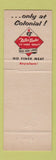 Matchbook Cover - Colonial Chicken Meats