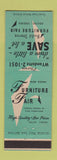 Matchbook Cover - Budd Sterns Funriture Fair Hollins VA