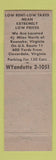 Matchbook Cover - Budd Sterns Funriture Fair Hollins VA