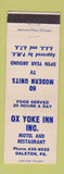 Matchbook Cover - Ox Yoke Inn Motel Restaurant Galeton PA