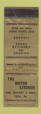 Matchbook Cover - The Dutch Kitchen York PA WEAR
