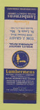 Matchbook Cover - Lumbermens Insurance St Louis MO Tom Grady