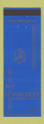 Matchbook Cover - Commodore Apartment Hotel Omaha NE