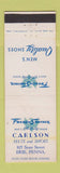 Matchbook Cover - French Shriner Men's Shoes Carlson Erie PA WEAR