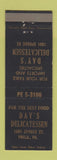 Matchbook Cover - Day's Deli Philadelphia PA