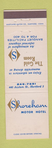 Matchbook Cover - Shoreham Motor Hotel Hartford CT