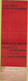 Matchbook Cover - King Cole Room Washington DC feature