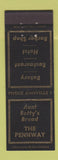 Matchbook Cover - The Pennway Aunt Betty's Bread Annville PA low phone #