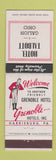 Matchbook Cover - Hotel Talbott Galion OH Grenoble