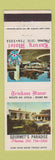 Matchbook Cover - Trinkaus Manor Motel Utica NY