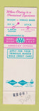 Matchbook Cover - Trinkaus Manor Motel Utica NY