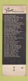 Matchbook Cover - Boss Hotels Motels CHAIN WORN