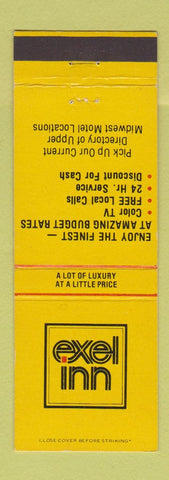 Matchbook Cover - Exel Inn Appleton Madison Eau Claire Wausau WI