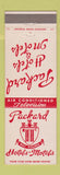 Matchbook Cover - Packard Hotels Motels Mount Vernon Springfield OH