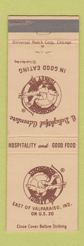 Matchbook Cover - Strongbow Turkey Inn Valparaiso IN