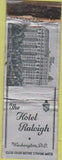 Matchbook Cover - Hotel Raleigh Washington DC WORN