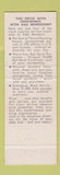 Matchbook Cover - AAA Auto Service Membership