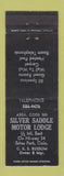 Matchbook Cover - Silver Saddle Motor Lodge Estes Park Colorado