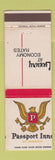 Matchbook Cover - Passport Inns of America Memphis TN WEAR