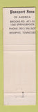 Matchbook Cover - Passport Inns of America Memphis TN WEAR