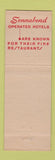 Matchbook Cover - Rib Room Sonnabend Hotels Chicago Cleveland Boston