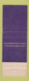 Matchbook Cover - Brown Hotel Company Louisville KY Kentucky Brown Suburban
