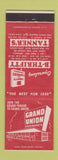 Matchbook Cover - Grand Union Grocery Tanner's Kendall Coral Gables FL