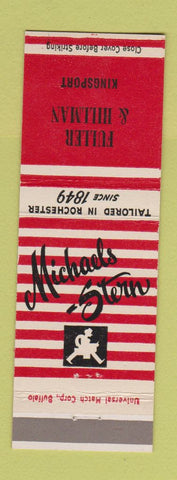 Matchbook Cover - Michaels Stern Men's Clothes Fuller Hillman Kingsport TN?